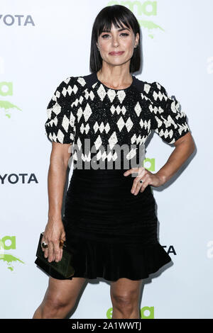 Pacific Palisades, USA. 28 Sep, 2019. PACIFIC PALISADES, LOS ANGELES, Kalifornien, USA - 28. SEPTEMBER: Constance Zimmer kommt an der 2. jährlichen Environmental Media Association ehrt Benefiz-gala in einer privaten Residenz am 28. September stattfand, 2019 in Pacific Palisades, Los Angeles, Kalifornien, USA. (Foto von Xavier Collin/Image Press Agency) Quelle: Bild Presse Agentur/Alamy leben Nachrichten Stockfoto