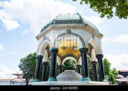 Deutscher Brunnen auf Sultanahmet Square in Istanbul Stockfoto