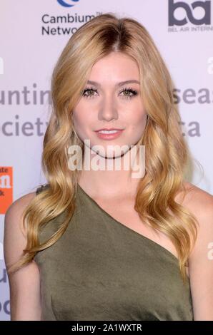 Hollywood, USA. 28 Sep, 2019. Katherine McNamara an der 5. jährlichen FreezeHD Gala, Avalon Hollywood, Hollywood, Kalifornien. September 28, 2019 Credit: David Edwards/Medien Punch/Alamy leben Nachrichten Stockfoto