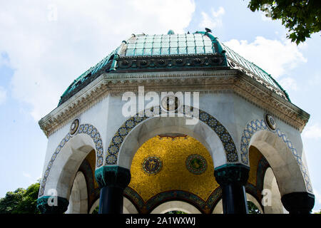 Deutscher Brunnen auf Sultanahmet Square in Istanbul Stockfoto