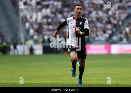 Torino, Italien. 28. September 2019. Italienische Serie A Juventus FC vs Spal. Cristiano Ronaldo von Juventus Turin. Stockfoto