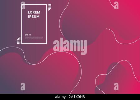 Bunte geometrische Hintergrund. Trendigen Farbverlauf formen Komposition. Stock Vektor