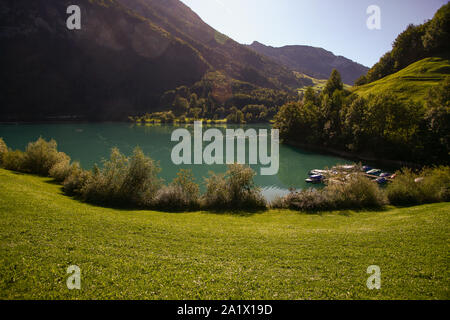 See lungern Schweiz - Berühmte Angeln See in der Schweiz Stockfoto