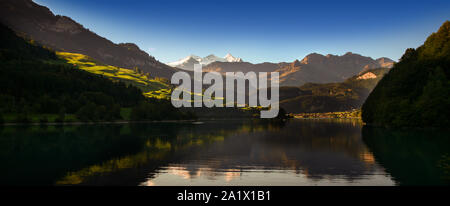 See lungern Schweiz - Berühmte Angeln See in der Schweiz Stockfoto