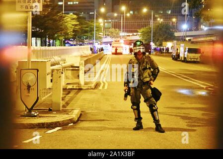 Hongkong, China. 28 Sep, 2019. Hunderttausende besuchen eine Versammlung bei Tamar Park, Admiralität, Kennzeichnung der 5. Jahrestag der Umbrella Bewegung in Hongkong. Credit: Gonzales Foto/Alamy leben Nachrichten Stockfoto