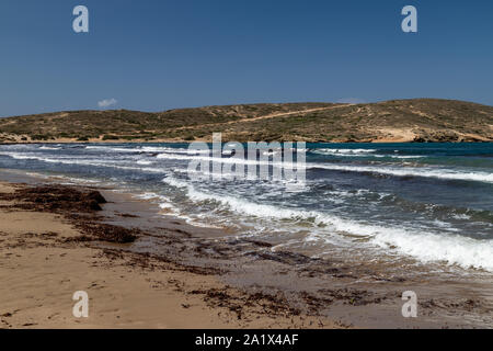 Malerischer Blick auf Halbinsel Prasonisi an der Südseite der Insel Rhodos, Griechenland Stockfoto