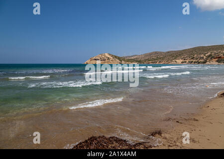 Malerischer Blick auf Halbinsel Prasonisi an der Südseite der Insel Rhodos, Griechenland Stockfoto