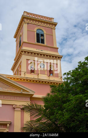 Pondicherry/Indien - 3. September 2019: Jungfrau Maria der Engel Kirche in Pondicherry, Puducherry Stockfoto