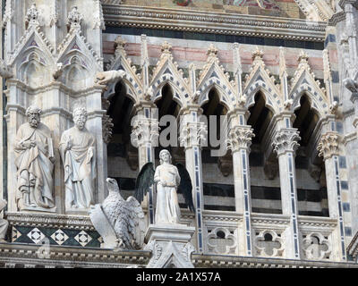 Kathedrale Mariä Himmelfahrt, Kathedrale Metropolitana di Santa Maria Assunta, Siena, Toskana, Toscana, Italien, Europa Stockfoto