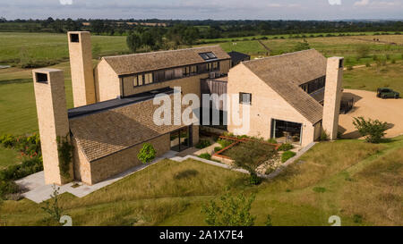 Luftaufnahmen von in Haus, Northamptionshire Stockfoto