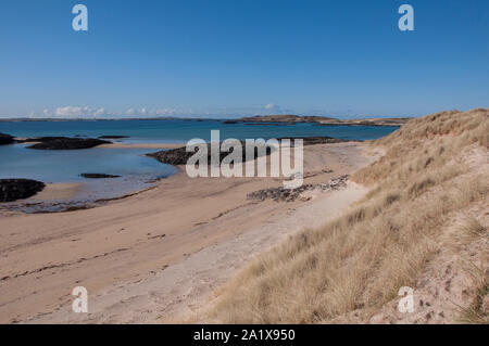Küstenlandschaften, Insel Coll, Innere Hebriden, Schottland Stockfoto
