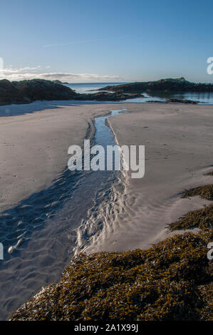 Küstenlandschaften, Insel Coll, Innere Hebriden, Schottland Stockfoto