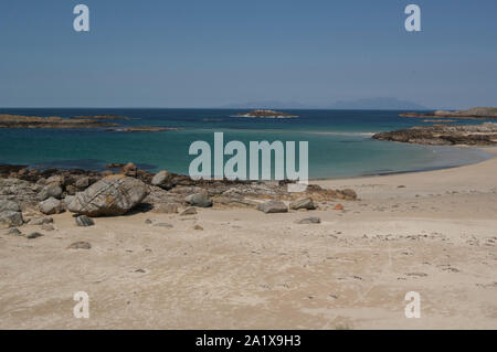 Küstenlandschaften, Insel Coll, Innere Hebriden, Schottland Stockfoto