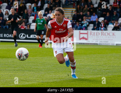 Boreham Wood, Großbritannien. 29 Sep, 2019. Portsmouth, England - 29. SEPTEMBER: Danielle van de Donk von Arsenal während Super Barclay's FA Women's League Spiel zwischen Arsenal Frauen und Brighton und Hove Albion Frauen an der Wiese Park Stadion am 29. September 2019 in Boreham Wood, England Credit: Aktion Foto Sport/Alamy leben Nachrichten Stockfoto