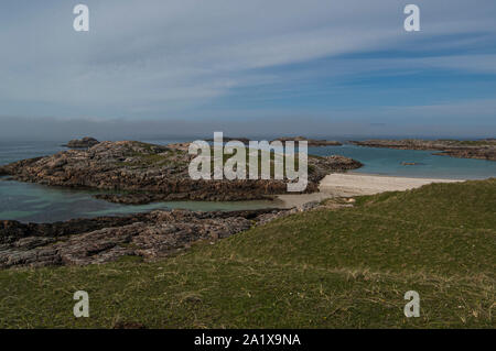 Küstenlandschaften, Insel Coll, Innere Hebriden, Schottland Stockfoto