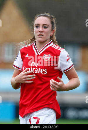 Boreham Wood, Großbritannien. 29 Sep, 2019. Portsmouth, England - 29. SEPTEMBER: Lisa Evans von Arsenal während Super Barclay's FA Women's League Spiel zwischen Arsenal Frauen und Brighton und Hove Albion Frauen an der Wiese Park Stadion am 29. September 2019 in Boreham Wood, England Credit: Aktion Foto Sport/Alamy leben Nachrichten Stockfoto