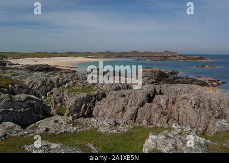 Küstenlandschaften, Insel Coll, Innere Hebriden, Schottland Stockfoto