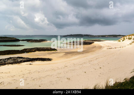 Küstenlandschaften, Insel Coll, Innere Hebriden, Schottland Stockfoto