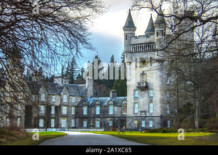 Balmoral Kaste. Royal Deeside, Ballater, Aberdeenshire, Schottland, Großbritannien. Stockfoto