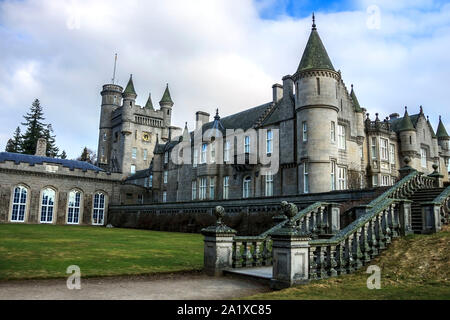 Balmoral Kaste. Royal Deeside, Ballater, Aberdeenshire, Schottland, Großbritannien. Stockfoto