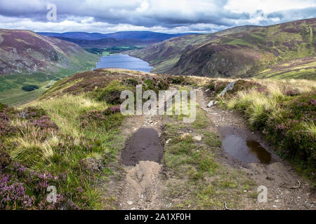 Loch Lee. Angus, Schottland, Großbritannien. Südlich der Grampian Mountains. Stockfoto