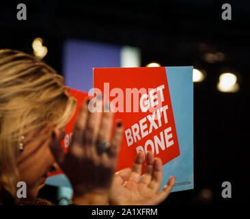 Manchester, Großbritannien. 29. September 2019. Szenen am ersten Tag auf dem Parteitag der Konservativen in Manchester Central Convention Complex. Foto von (Ioannis Alexopolos/Alamy Live News). Stockfoto