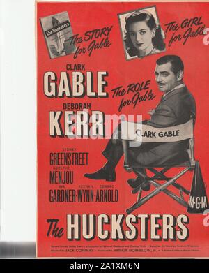 Die Hausierer, 1947 amerikanischen Film mit Clark Gable, Deborah Kerr in Film über post-Welt Krieg 2 Werbung business. Stockfoto