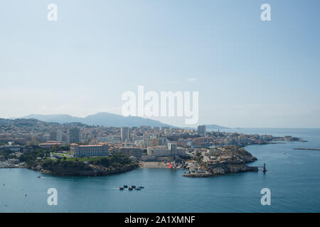 Allgemeine Ansicht Pharo Palace Bucht in der Stadt Marseille Stockfoto