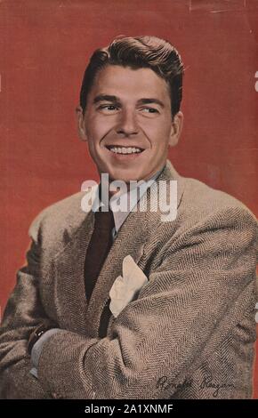 Ronald Reagan (1911-2004), US-amerikanischer Schauspieler 1947 Foto., US-Präsident 1981-1989, gestorben an Alzheimer. Stockfoto