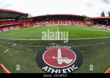 28. September 2019, das Tal, Charlton, England; Sky Bet Meisterschaft, Charlton vs Leeds United; das Tal home von Charlton Credit: Phil Westlake/News Bilder Stockfoto