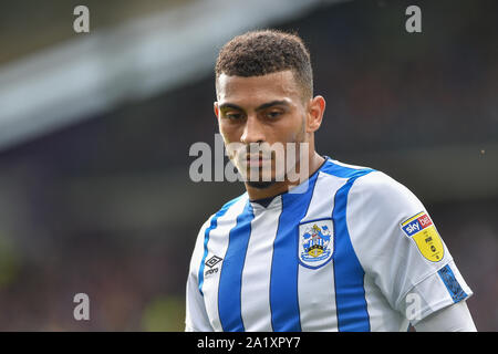 28. September 2019, John Smith's Stadion, Huddersfield, England; Sky Bet Meisterschaft, Huddersfield Town v Millwall: karlan Grant (16) von Huddersfield Town Credit: Dean Williams/News Bilder Stockfoto