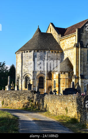 Église Notre-Dame-de-la-Nativité de Domme, Kirche, Domme, Dordogne, Dordogne, Périgord, Aquitanien, Frankreich Stockfoto