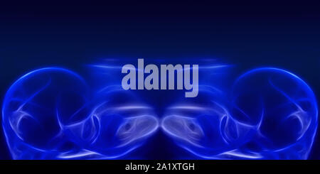 Blau abstrakt Plasma Fahrkurve weichen Strahl 3D-Render Hintergrund Stockfoto
