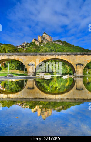 Castelnaud, Dordogne, Dordogne, Périgord, Aquitanien, Frankreich Stockfoto