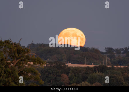 Vollmond am Freitag, 13. Stockfoto