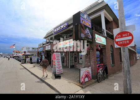 Casino auf dem Boardwalk Hampton Beach New Hampshire Stockfoto