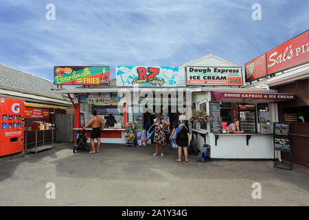 Essen Anbieter Hampton Beach New Hampshire Stockfoto