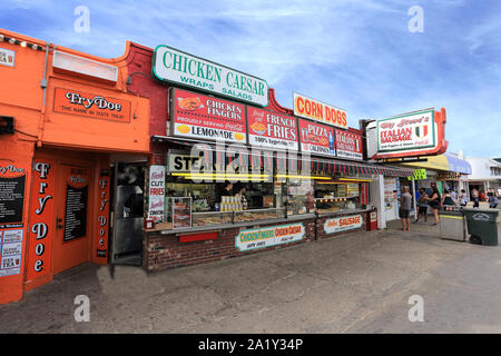 Essen Anbieter Hampton Beach New Hampshire Stockfoto