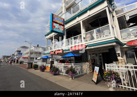 Ocean Boulevard Hampton Beach New Hampshire Stockfoto