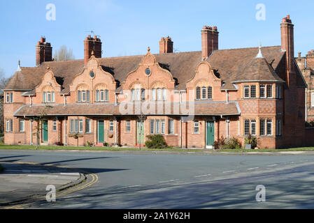 Häuser in Port Sunlight Village, Wirral, Merseyside, UK Stockfoto