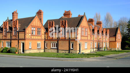 Häuser in Port Sunlight Village, Wirral, Merseyside, UK Stockfoto