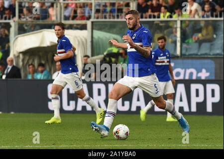 JULIAN CHABOT, SAMPDORIA, während Sampdoria Vs Inter, Genua, Italien, 28. September 2019, Fußball Italienische Fußball Serie A Männer Meisterschaft Stockfoto