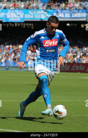 Neapel, Italien. 29 Sep, 2019. Jose Callejon spanische Stürmer SSC Neapel in der Serie A Fußball Spiel SSC Napoli vs Brescia Calcio am 29. September 2019 im Stadion San Paolo (Foto von Antonio Balasco/Pacific Press) Quelle: Pacific Press Agency/Alamy leben Nachrichten Stockfoto