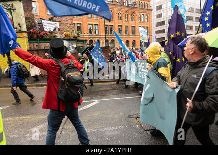 Manchester, Großbritannien. Sonntag, 29 September, 2019. März und Rally Brexit abzulehnen, und unsere Demokratie zu Beginn des Konservativen jährliche Conferen verteidigen. Stockfoto