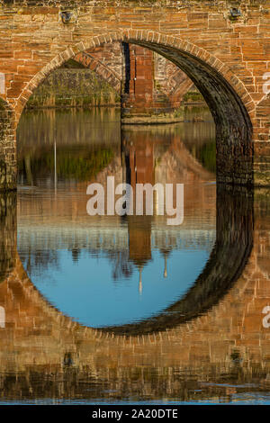 Devorgilla die Brücke über den Fluss Nith, Dumfries, Dumfries und Galloway - eine der ältesten Brücken in Schottland Stockfoto