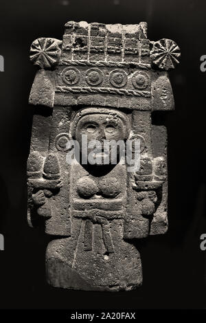 Chicomecoatl, Göttin der Mais. Die Azteken mesoamerikanischen Kultur im zentralen Mexiko post-Classic 1300 und 1521. Mexiko Mittelamerika, Amerikanische. Stockfoto