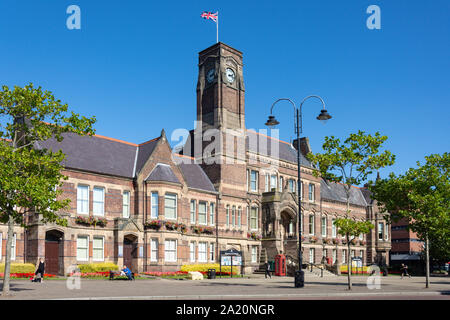 St Helens Town Hall, Victoria Square, St Helens, Merseyside, England, Vereinigtes Königreich Stockfoto