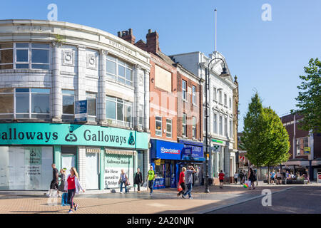 Ormskirk Street, St Helens, Merseyside, England, Vereinigtes Königreich Stockfoto