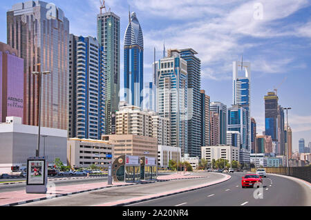 Stadt Wolkenkratzer, Downtown Dubai, Dubai, Vereinigte Arabische Emirate Stockfoto