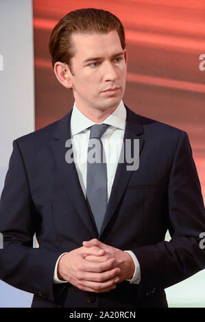 Wien, Österreich. 29 Sep, 2019. Österreichische Volkspartei leader Sebastian Kurz während der Parlamentswahlen Debatte an der Hofburg in Wien. Credit: SOPA Images Limited/Alamy leben Nachrichten Stockfoto